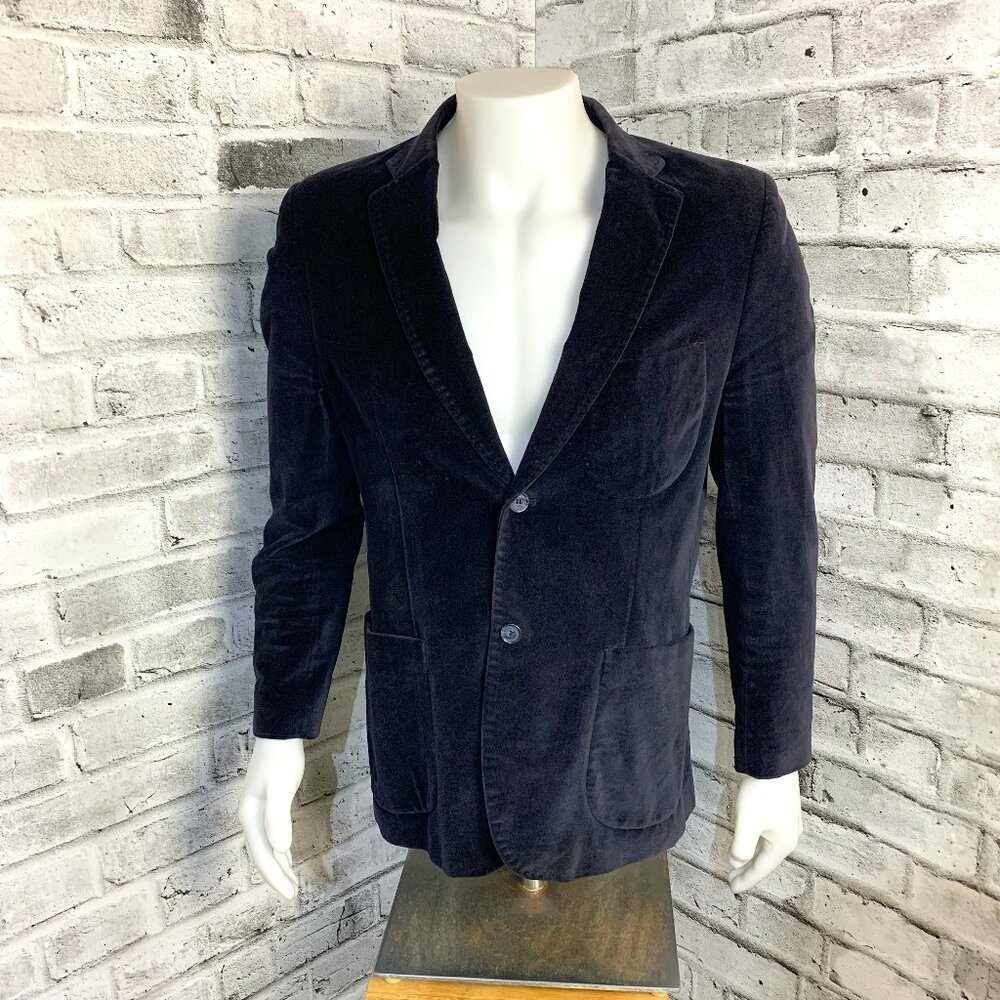 Balmain Paris Two Button Velvet Sport Coat Blazer